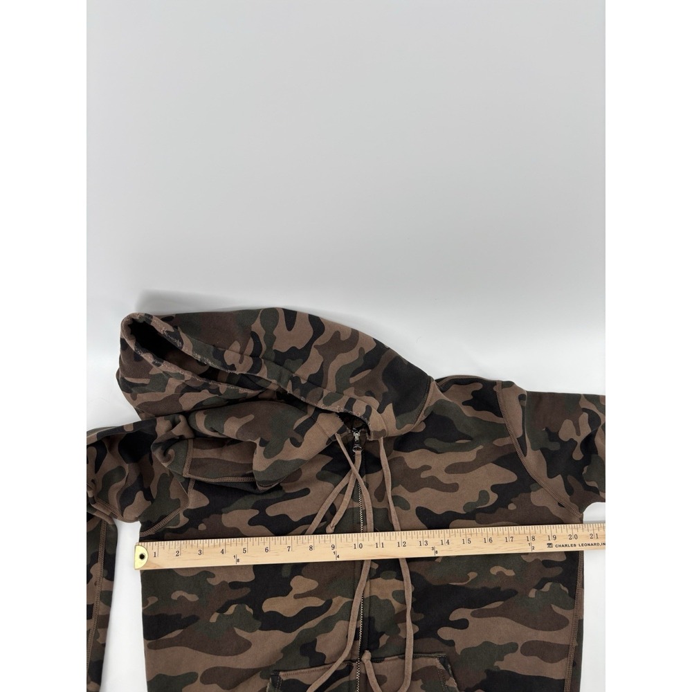 NWT Nili Lotan Callie Zip Up Hoodie Brown Camouflage Sz XS $345 - Picture 8 of 11